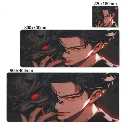 XXL Anime Gaming Desk Mat – Mask Girl Design