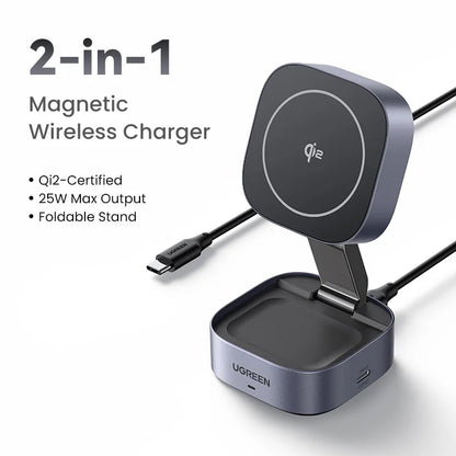 UGREEN Qi2 15W Magnetic Wireless Charging Stand