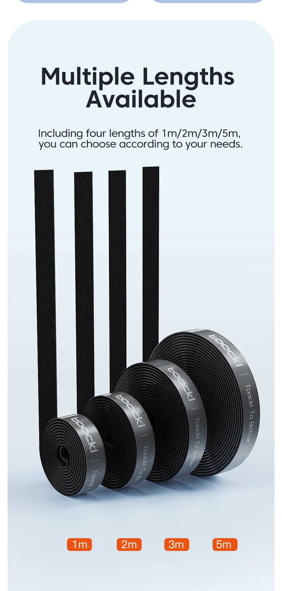 Toocki 5PCS Cable Organizer – Wire Winder Ties