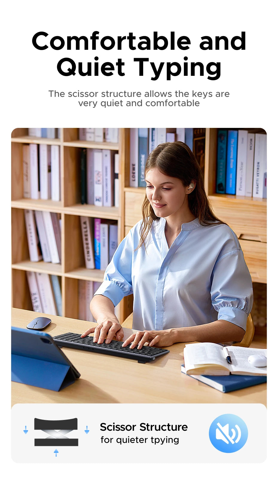 UGREEN 99-Key Wireless Keyboard (Bluetooth & 2.4G)