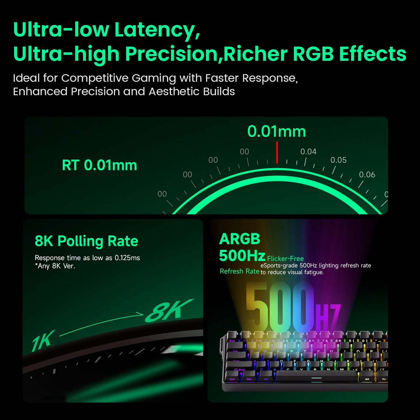 Akko MonsGeek FUN60 Magnetic Switch 60% Mechanical Keyboard