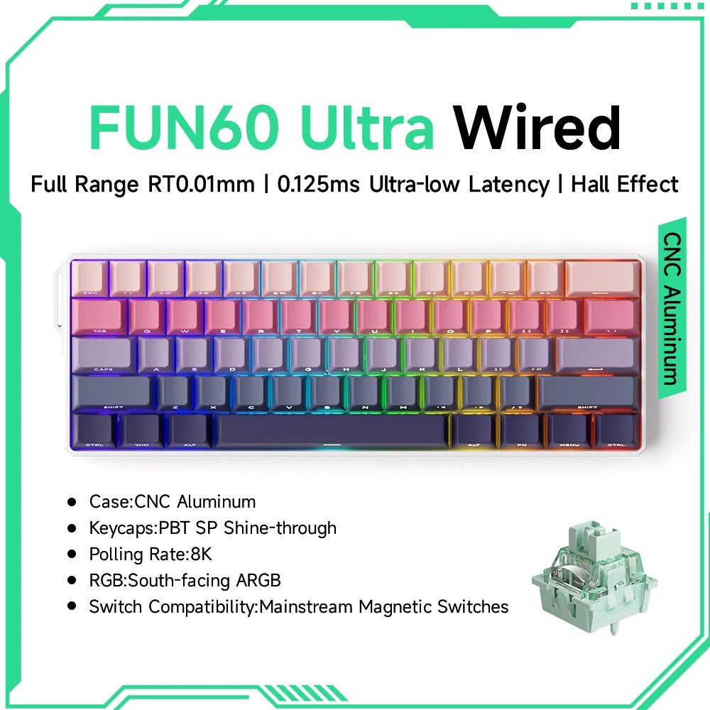 Akko MonsGeek FUN60 Magnetic Switch 60% Mechanical Keyboard