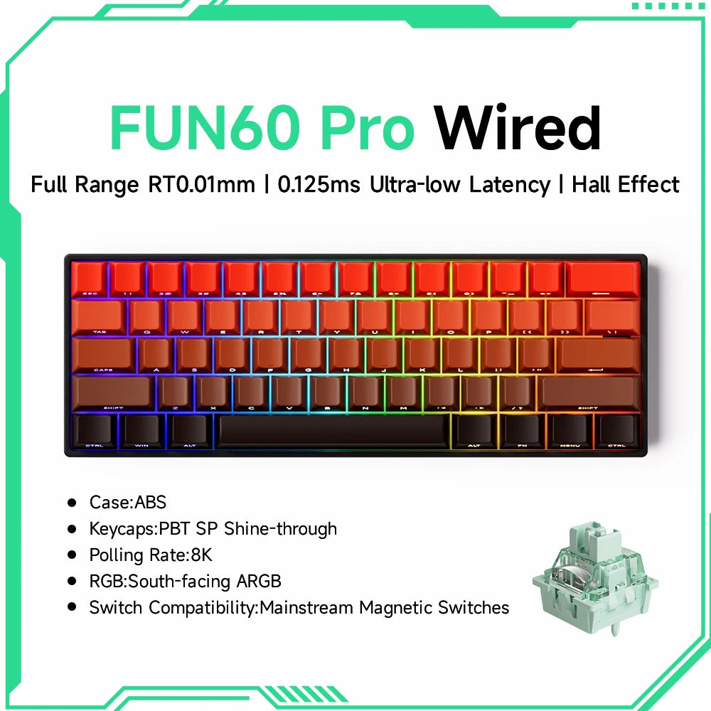 Akko MonsGeek FUN60 Magnetic Switch 60% Mechanical Keyboard
