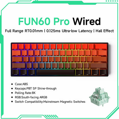 Akko MonsGeek FUN60 Magnetic Switch 60% Mechanical Keyboard
