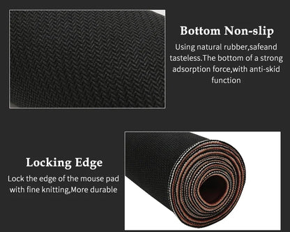 XXL Anime Gaming Desk Mat – Mask Girl Design