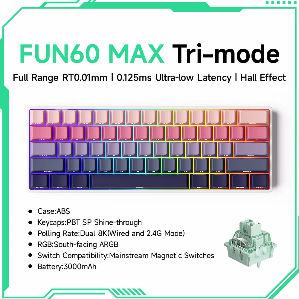 Akko MonsGeek FUN60 Magnetic Switch 60% Mechanical Keyboard