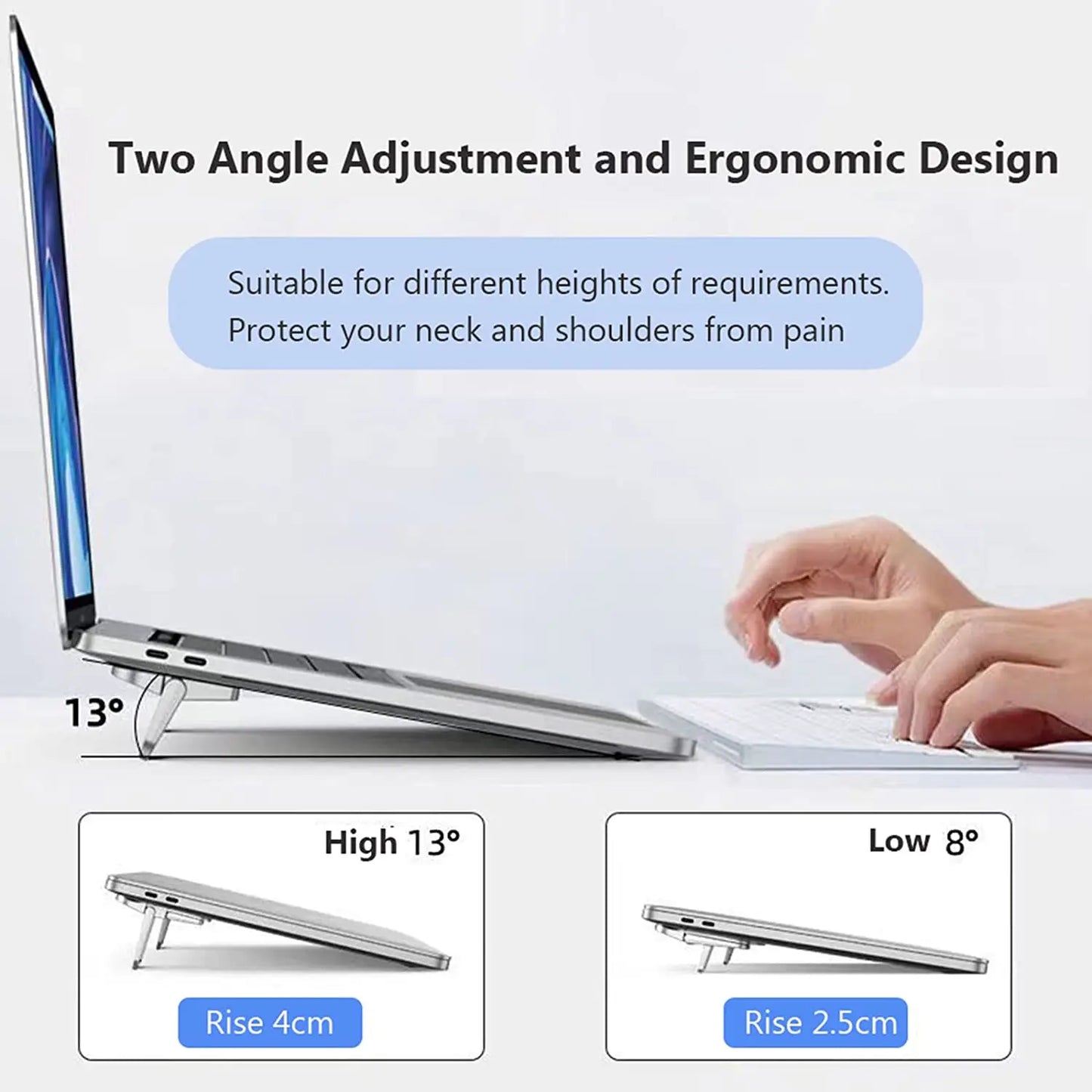 Portable Adjustable Laptop Stand (2-Angle)