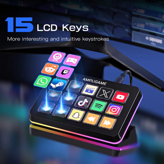 FIFINE D6 Streaming Deck for Mac & PC