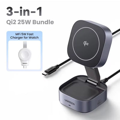 UGREEN Qi2 15W Magnetic Wireless Charging Stand
