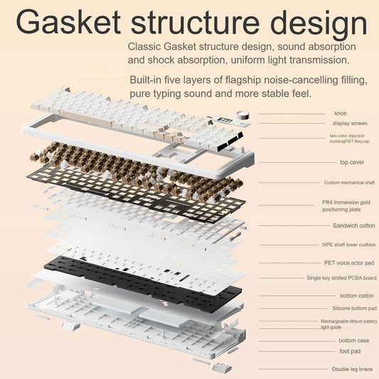 AULA F108 Pro Wireless Mechanical Keyboard