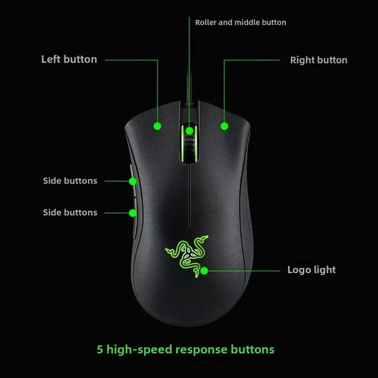 Razer DeathAdder Essential 6400 DPI Wired Gaming Mouse