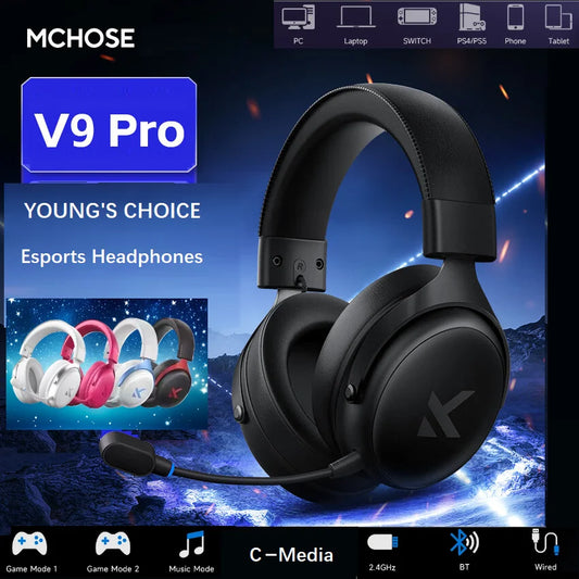 MCHOSE V9 Pro 3-Mode Wireless Gaming Headset