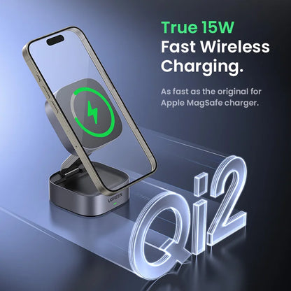 UGREEN Qi2 15W Magnetic Wireless Charging Stand