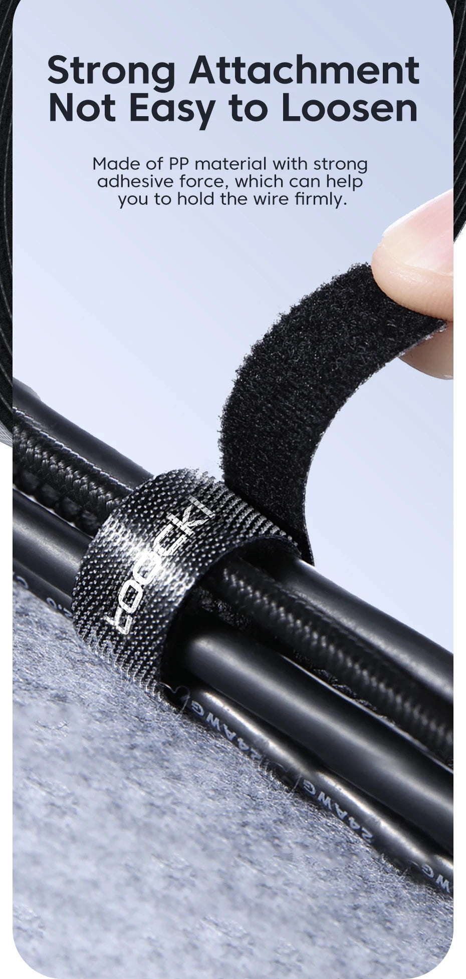 Toocki 5PCS Cable Organizer – Wire Winder Ties