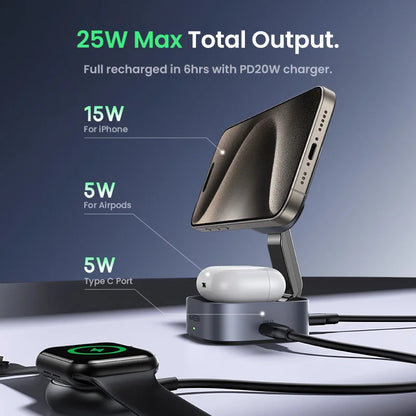 UGREEN Qi2 15W Magnetic Wireless Charging Stand
