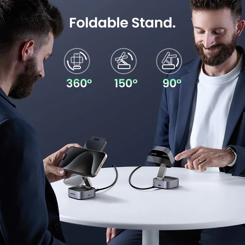 UGREEN Qi2 15W Magnetic Wireless Charging Stand
