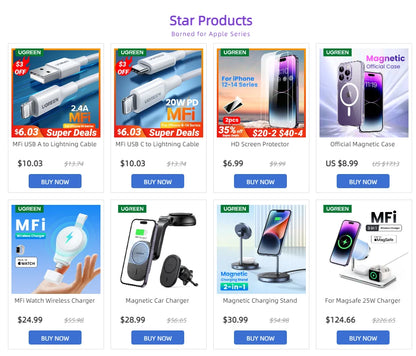 UGREEN Qi2 15W Magnetic Wireless Charging Stand