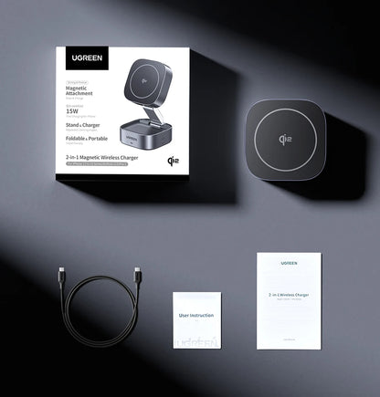 UGREEN Qi2 15W Magnetic Wireless Charging Stand
