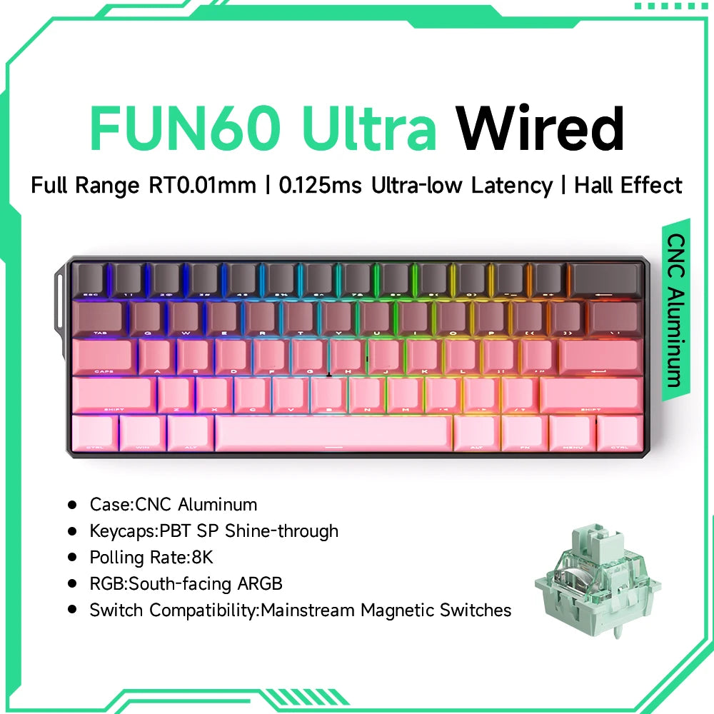 Akko MonsGeek FUN60 Magnetic Switch 60% Mechanical Keyboard