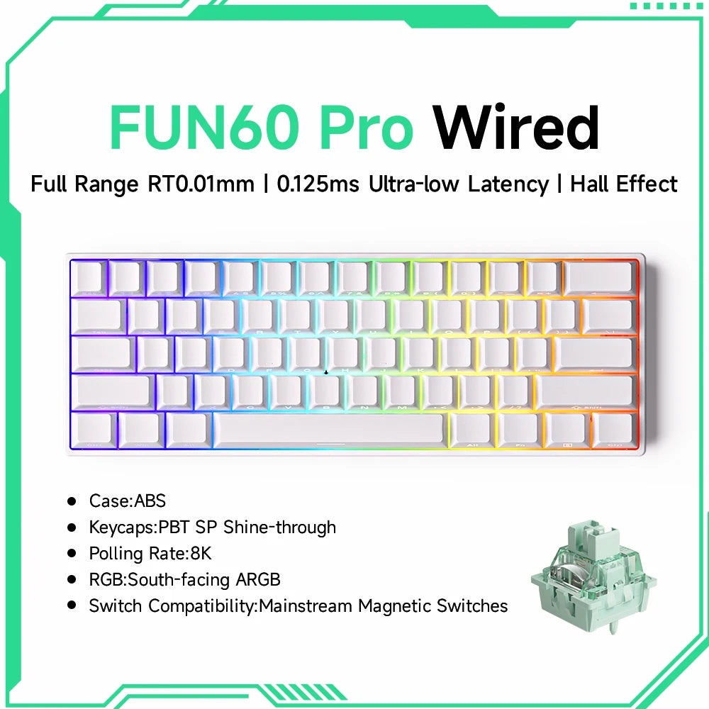 Akko MonsGeek FUN60 Magnetic Switch 60% Mechanical Keyboard
