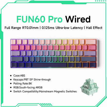 Akko MonsGeek FUN60 Magnetic Switch 60% Mechanical Keyboard